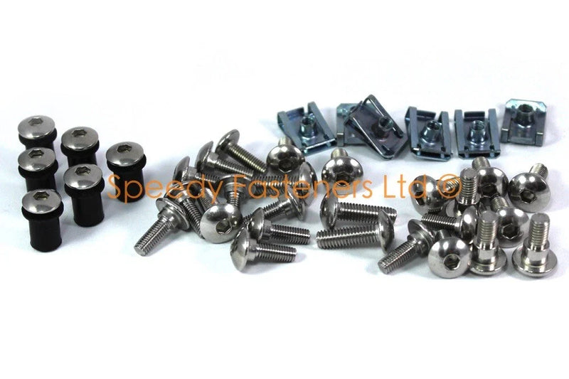 Honda CBF125 Stainless Steel Fairing & Screen Bolts & Clips