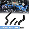 Yamaha YZ250 YZ 250 4 x Black Silicone Radiator Coolant Hose Pipe Tubing
