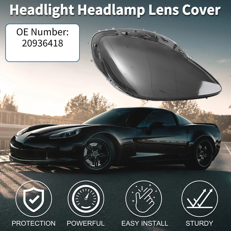 Chevy Corvette C6 1 Pc Front Right Headlight Lens Cover