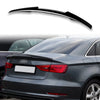 Audi A3 / S3 / RS3 8V Sedan Black ABS Boot Spoiler (2013-2020)