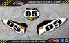 KTM SXF SX 2007-2010 Barbed Style Stickers Custom Number Plate Graphics