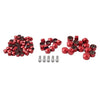Harley Touring Road Street Glide 75X Red Engine Bolt Topper Caps (2007-2016)