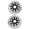 KAWASAKI ZX9R ZX900C ZX12R Front Brake Discs Rotors Black (1998-2006)
