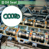 Oil Seal 22x34x10mm TPU Rotary Shaft Seal High Pressure Green 5 Pcs