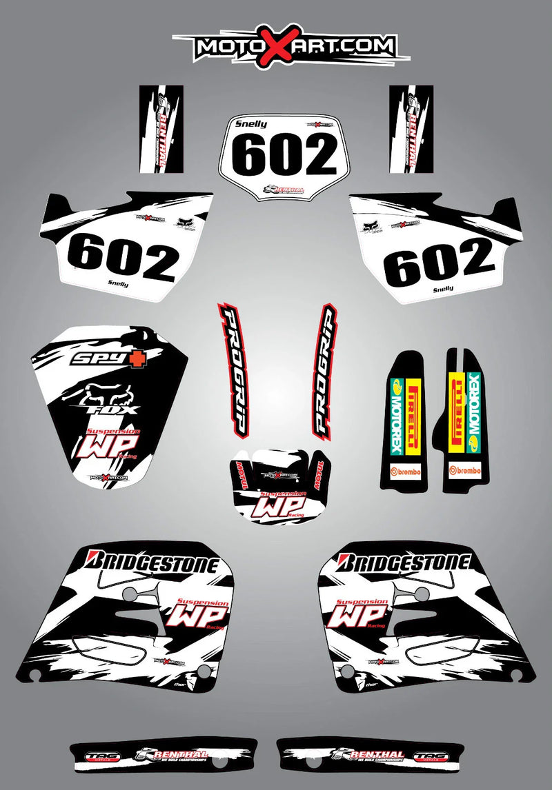 Husqvarna WR 250 360 Custom Graphic Kit - Safari Style (1996-2007)
