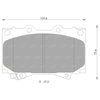 Toyota Land Cruiser HD Front Disc Brake Pads (1998–2007)