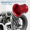 Motorcycle 55mm Velocity Stack Carb Air Filter Funnel Trumpet Red