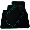 BMW 8 Series M8 F92 Coupe 2019-2024 Green Trim AutoWin Black Car Mats