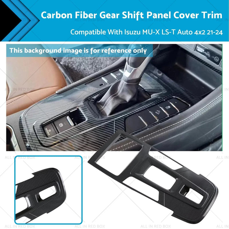 Isuzu MU-X LS-T Carbon Fiber Gear Shift Panel Cover (2021-2024)
