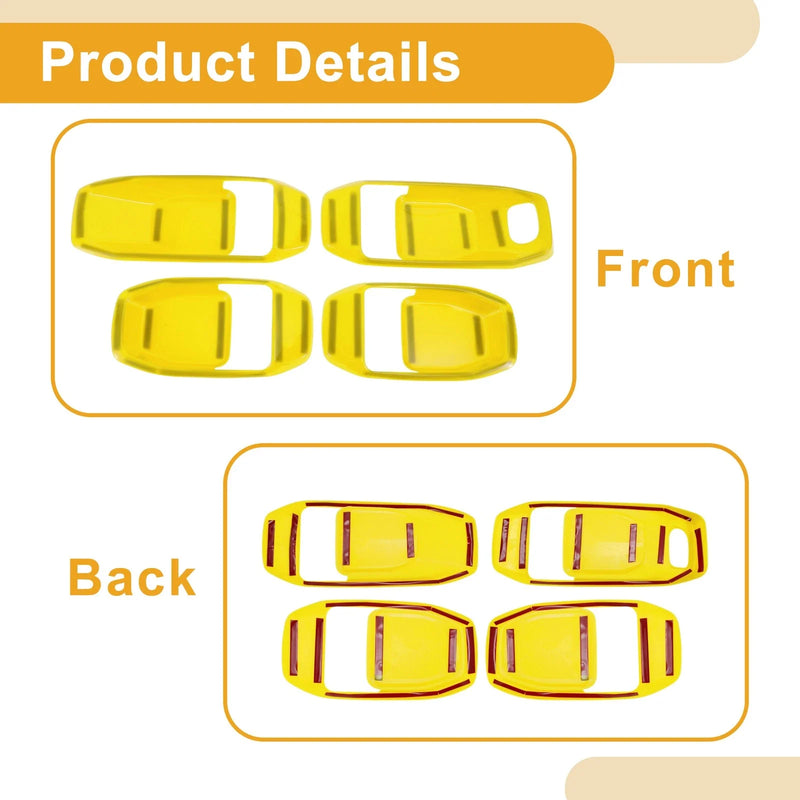 Jeep Wrangler Gladiator 4 x Interior Door Handle Bowl Cover Trim (2018-2023)