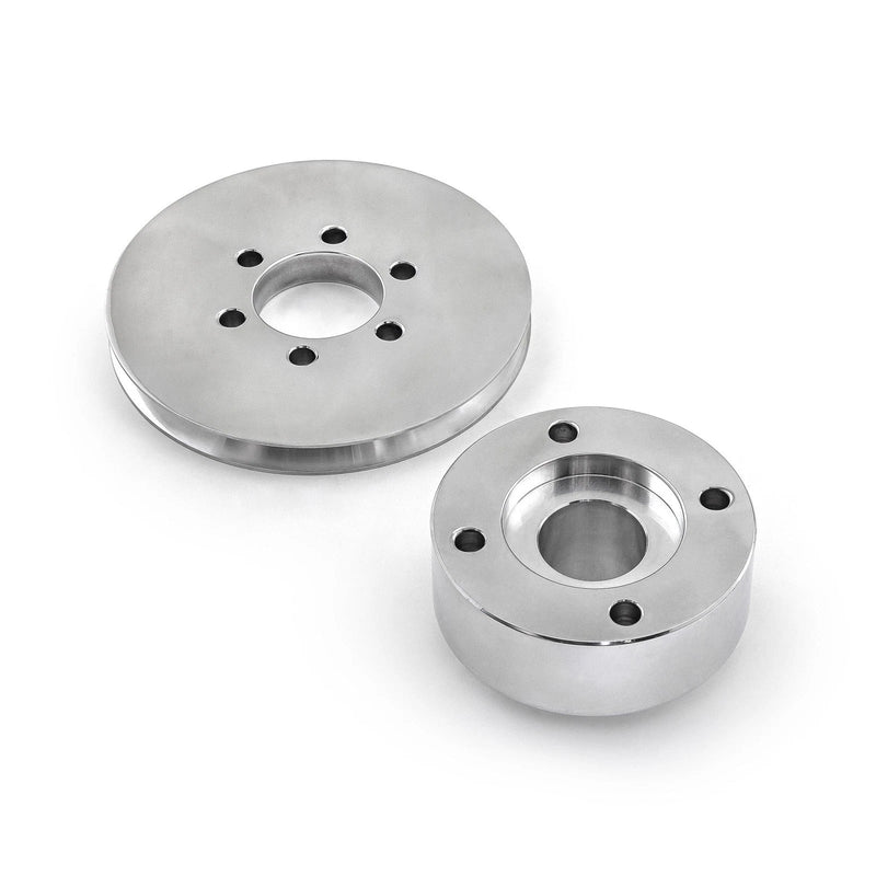 Ford SB 289 302 Supercharger Crank Hub 1v Groove Accessory Drive Pulley