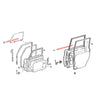 Toyota Land Cruiser GRJ76 HZJ79 VDJ76 2007-2021 Door Glass Weatherstrip