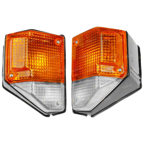 Toyota Landcruiser 70 75 LH+RH Front Corner Lights 2 x (1985–1999)