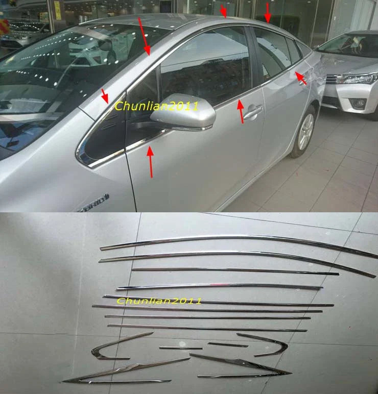 2016-2018 Toyota Prius Window Center Pillars Cover Trim (2016-2018)