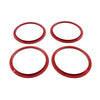 Toyota Tacoma Red A/C Vent Ring Trim Covers (2016-2022)