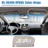 Nissan Beige Passenger Side Sun Visor with Light & Mirror