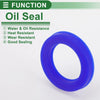 Make Model Oil Seal / 35x52x8mm / TPU Rotary Shaft Seal Blue 5 Pcs