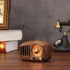 Retro Style Vintage Bluetooth Speaker Wooden FM Radio MP3 Player (N/A)
