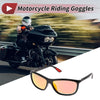 Mountain Bike Motorcycle Riding Goggles Red Lens Black Frame