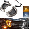 Harley Touring Road Glide LED Headlight Vent Accent Light w/ Smoke Lens (2015)