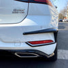 VW Golf 1 Pair Black Rear Bumper Spoiler Fog Light Covers (2016-2019)