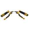 BMW S1000R S1000RR Gold Extendable Brake Clutch Lever Grip Set (2010-2023)