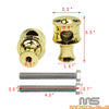 Harley Dyna Softail Sportster 1" Brass Handlebar Riser
