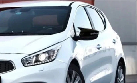 Kia Ceed Side View Mirror Covers Gloss Black 2 Piece (2012-2017)