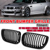 BMW E46 325i 2002-2005 Gloss Black Front Bumper Kidney Grille