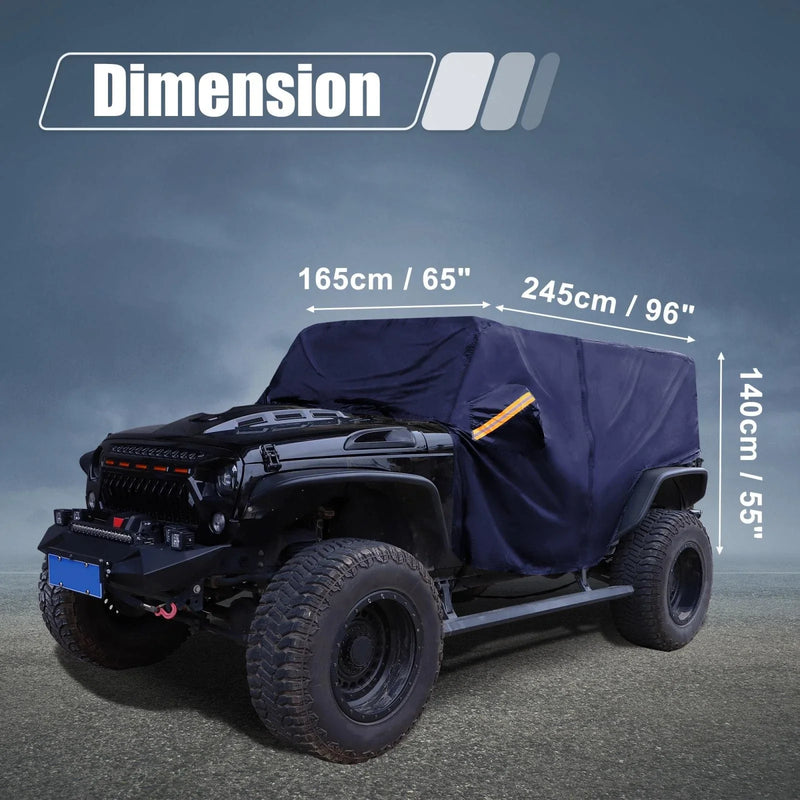 Jeep Wrangler JK JL Hardtop 2 Door Cab Car Cover (2007-2021)