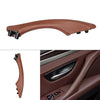 BMW 5 Series Left Side Red Door Trim Pull Handle Real Leather (2010-2017)