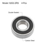4x Deep Groove Ball Bearings Z2 15x35x11mm Double Sealed Carbon Steel