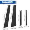 BMW X6 Gloss Carbon Pattern Door Window Pillar Post Cover Trim (2007-2014)