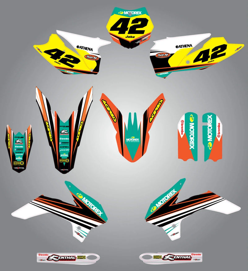 KTM 85 Custom Graphics Kit - Strike Style Stickers (2013-2017)