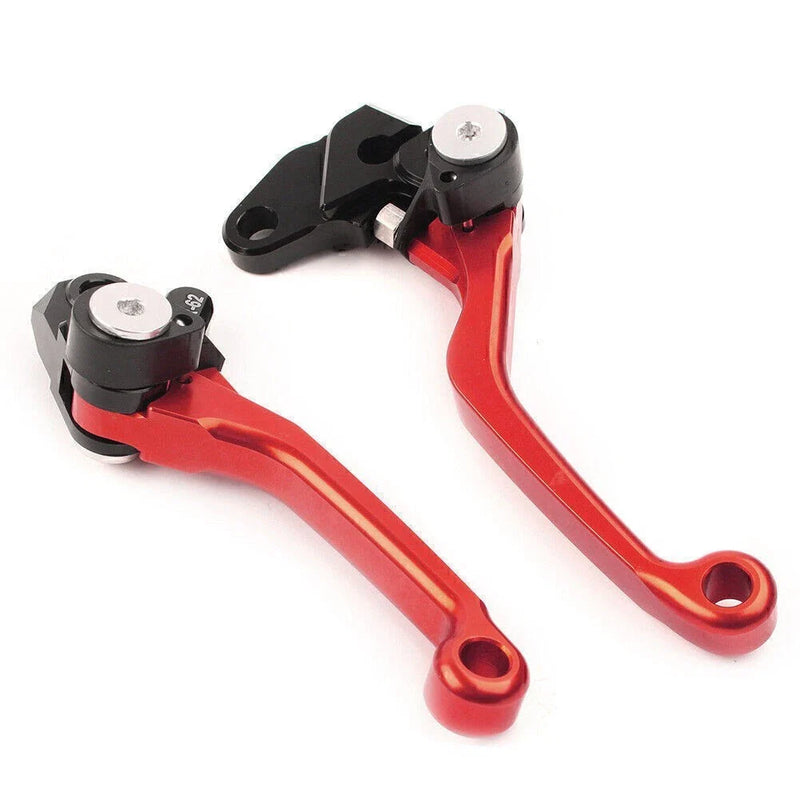 SUZUKI RM125 RM250 RM85 RED Pivot Brake Clutch Levers (2001-2023)