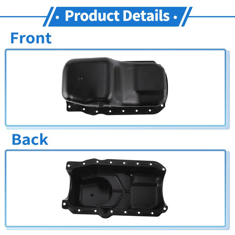 Chevrolet Astro Iron Black 1 Pcs Engine Oil Pan (1986-1995)