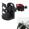 ATV Bike Black Adjustable Motorcycle Handlebar Drink Cup Holder Mount