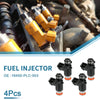Honda Civic DX, LX (2001-2005) - 4 x Black Injectors Fuel Injector 1.7L
