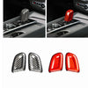 Volvo XC40 S60 Black Carbon Fiber Gear Shift Knob Cover (2020-2023)