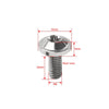 Bike Motorcycle 6 x Black Titanium M6x20mm Torx Head Bolts