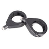 Harley Black 41mm ABS Turn Signal Indicator Fork Clamp Mount Bracket