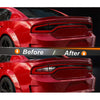 2015+ Dodge Charger Smoked Rear Tail Light Overlays Vinyl Tint Sticker