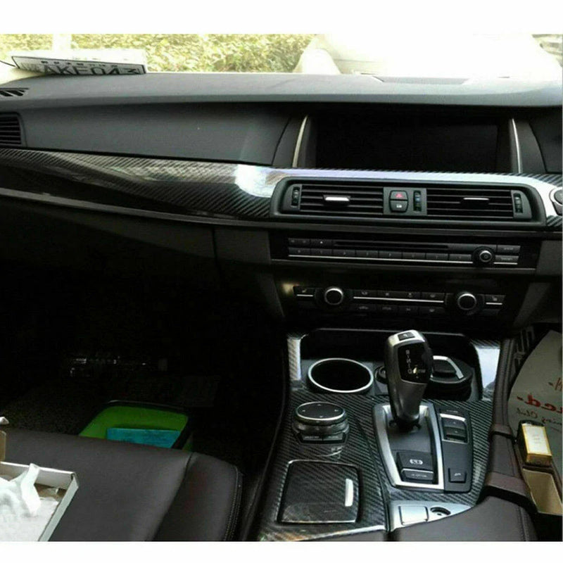 BMW F10 F18 5 Series Interior Trim Stickers Carbon Fiber (2011–2017)