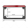 Harley Motorcycle LED Brake Light License Plate Frame Bracket