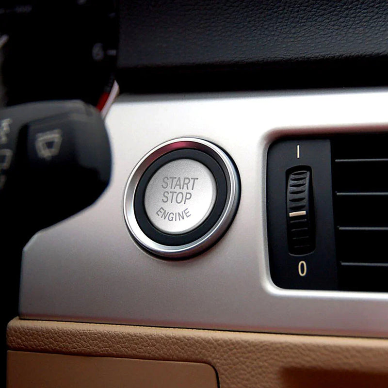 BMW E81 E87 E90 E91 E92 Gloss Red Start Stop Button Cover (2006-2013)
