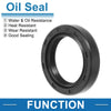 Oil Seal 25x36x7mm Black 5 Pcs Seal Ring Rotary Shaft Seal Nitrile Rubber