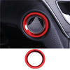 Honda CR-V 4x Red AC Switch Knob & Ignition Start Button Ring Cover (2017-2023)