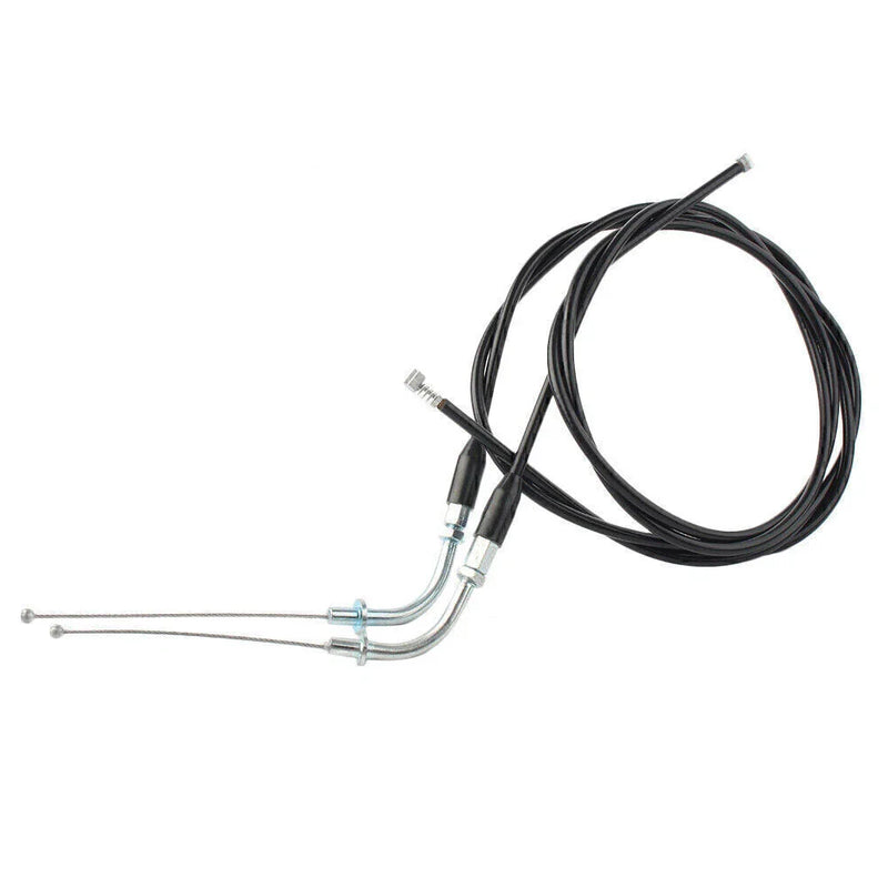 Harley Sportster XL883 XL1200 Throttle Cable Wires 2 x 110cm (2004-2023)