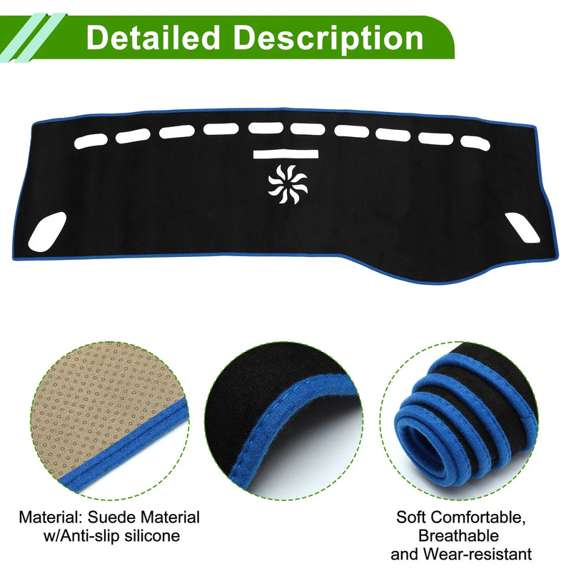 Mercedes A-Class 2013-2017 Sun Protector Pad Black Blue Dashboard Cover Mat
