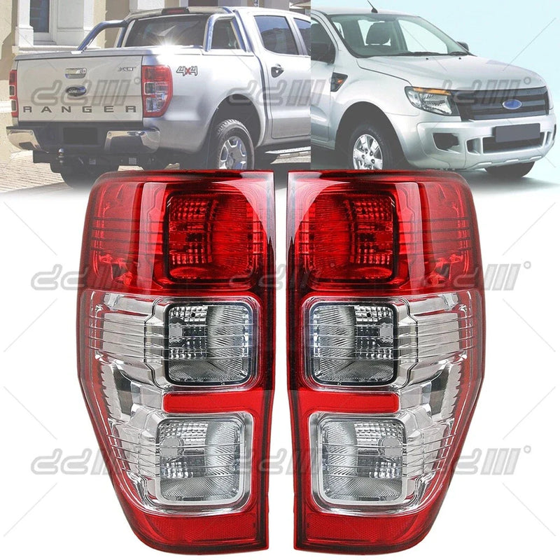 Ford Ranger T6 XL / XLT 2 x Chrome Tail Lamps (2012-2019)
